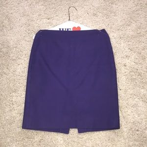 J. Crew purple pencil skirt- size 4